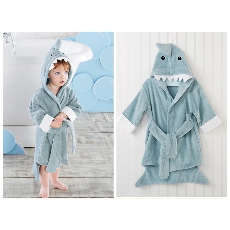 Baby Sleep Suit - Cotton Baby Robe Bath Towel Cartoon