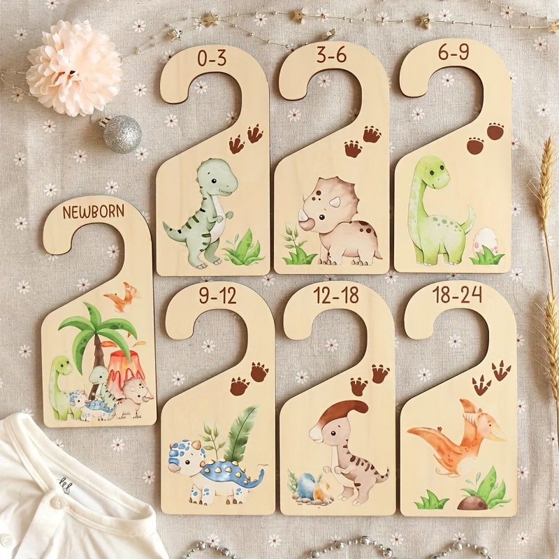 Baby Clothes Organiser - 7pcs Dinosaur Baby Clothes Dividers, Baby