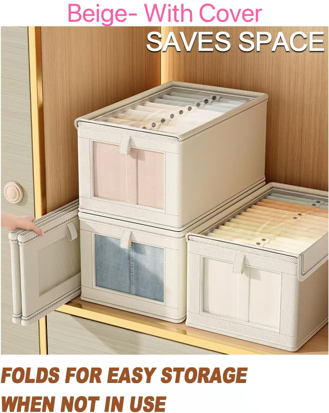 1PC Foldable Clothes Storage B - đánh giá và giá Baby Clothes Organiser