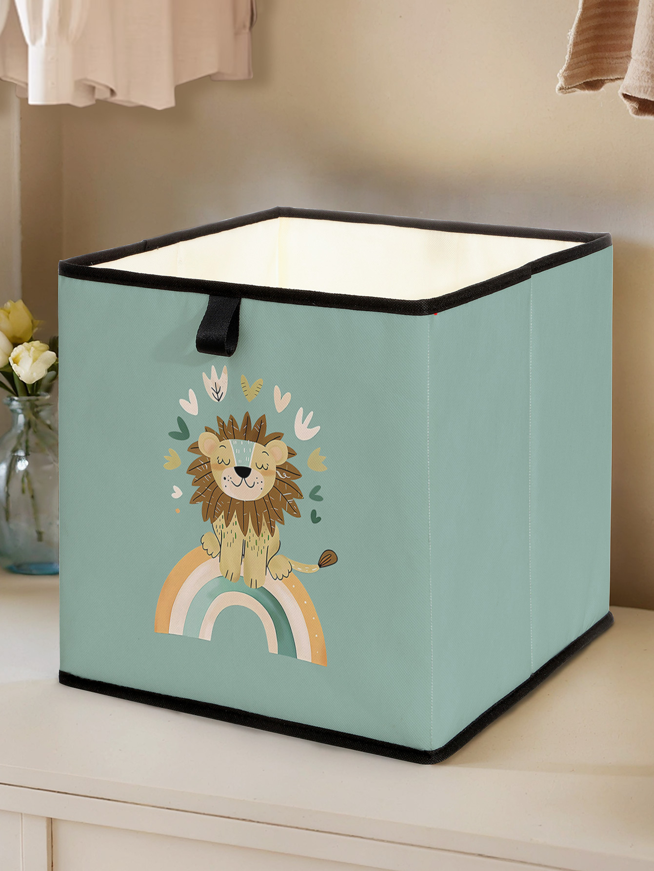 Cute Lion Rainbow Print Foldab - đánh giá và giá Baby Clothing Storage