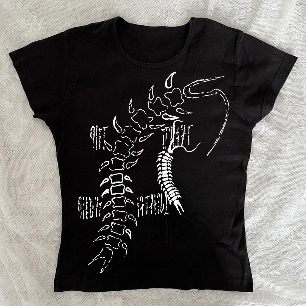 Y2k Top T-shirt Gothic Women's - đánh giá và giá Baby Y2K Clothing