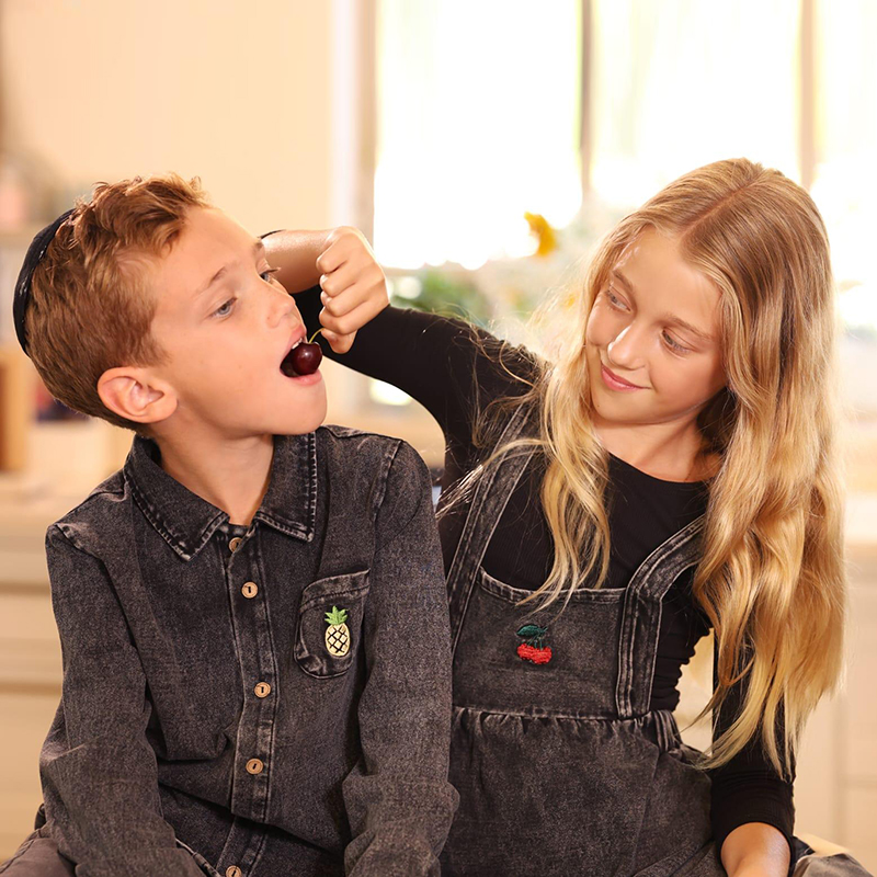 Denim Black Family Matching Se - đánh giá và giá Baby Clothing Logo