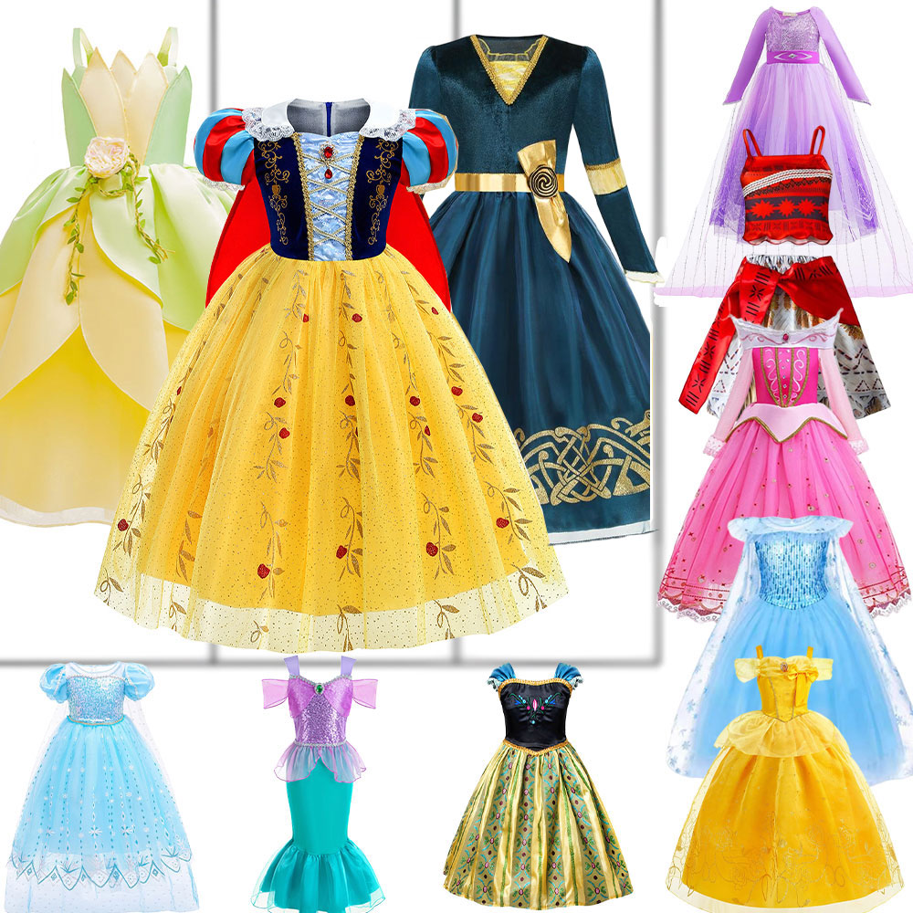 Kids Role Play Princess Dress  - đánh giá và giá Baby Q Clothing