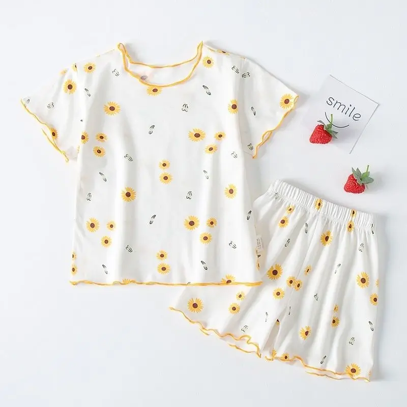 Girls Summer Pajama Set Strawb - đánh giá và giá Baby Sleep Suit