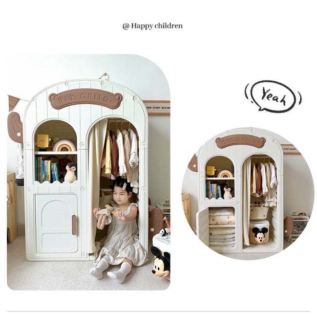 Children's Wardrobe Household  - đánh giá và giá Baby Clothing Storage