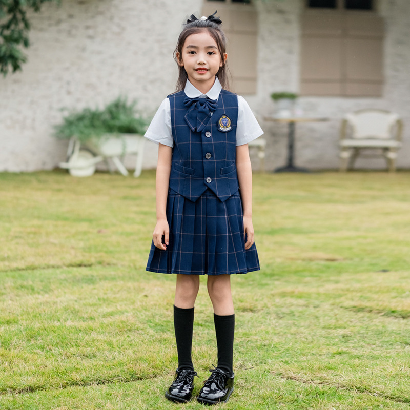 Kids British Plaid Vest Shirt  - đánh giá và giá Baby Q Clothing