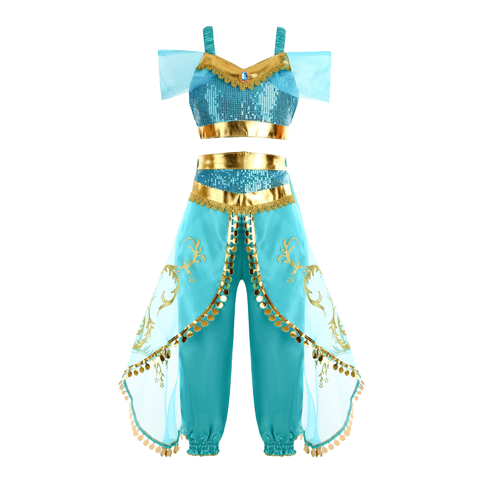 Girls Jasmine Fantasy Costume  - đánh giá và giá Baby Q Clothing