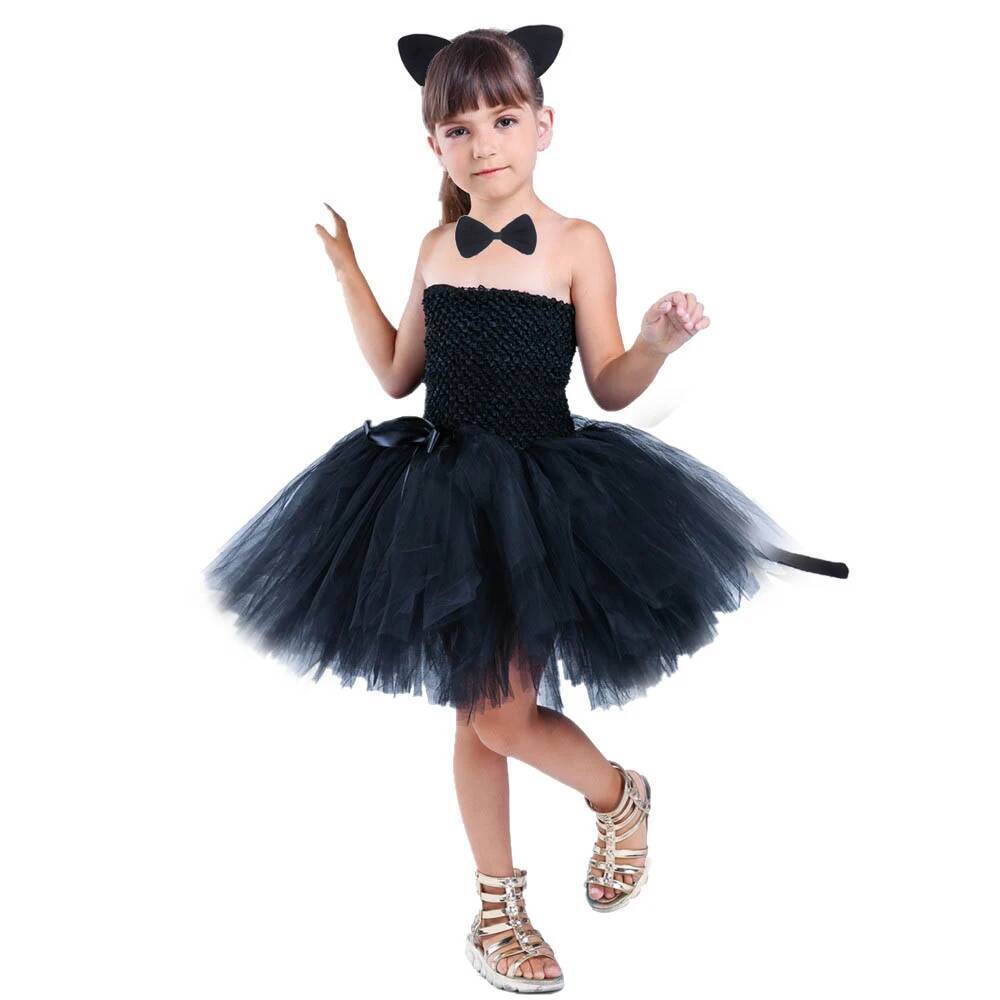 Cute Black Cat Tutu Dress Baby - đánh giá và giá Baby Clothing For Girls