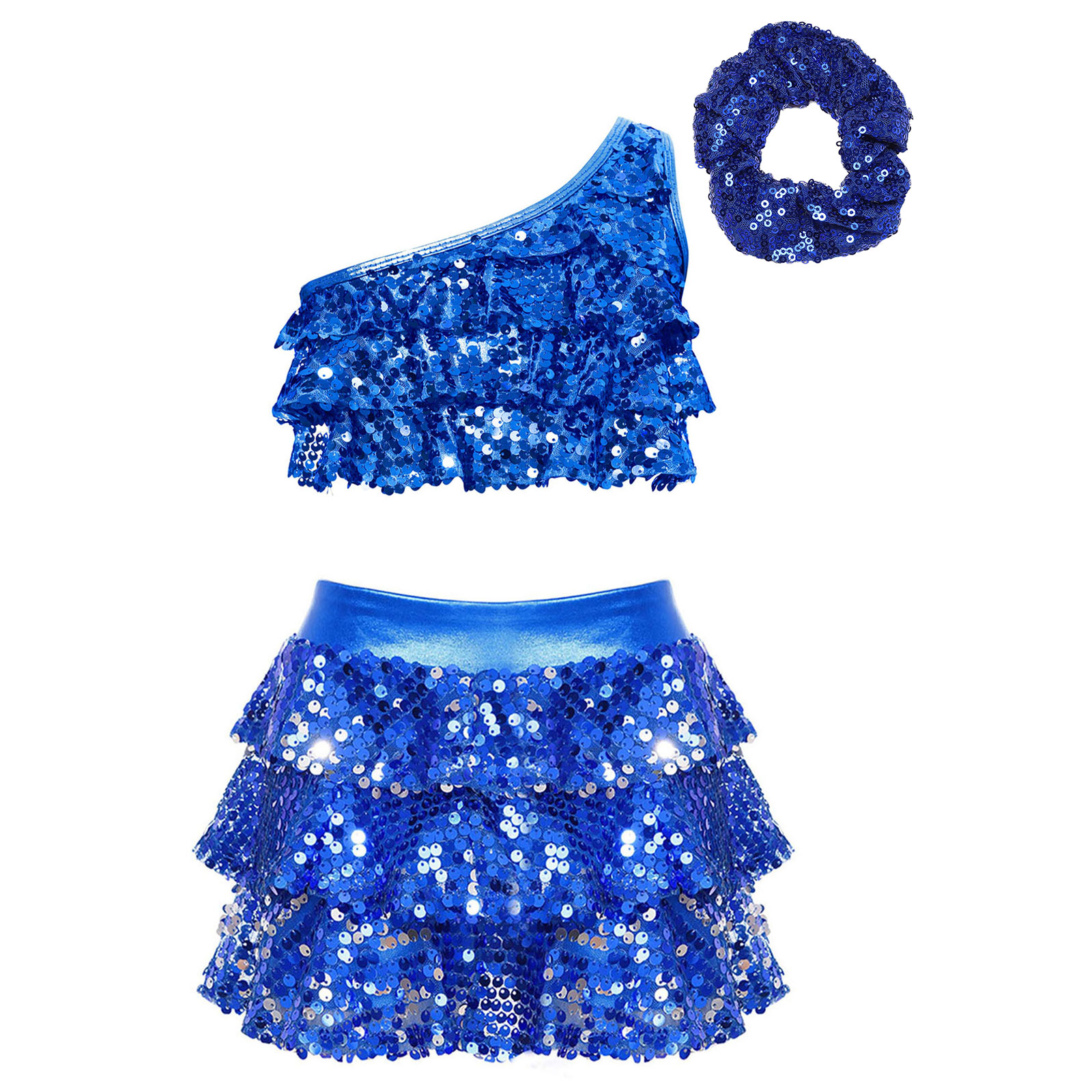 Kids Girls Shiny Sequins Latin - đánh giá và giá Baby Q Clothing